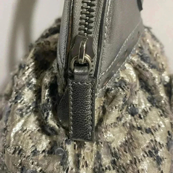 Moschino beige/grey woven satchel handbag - Picture 14 of 14